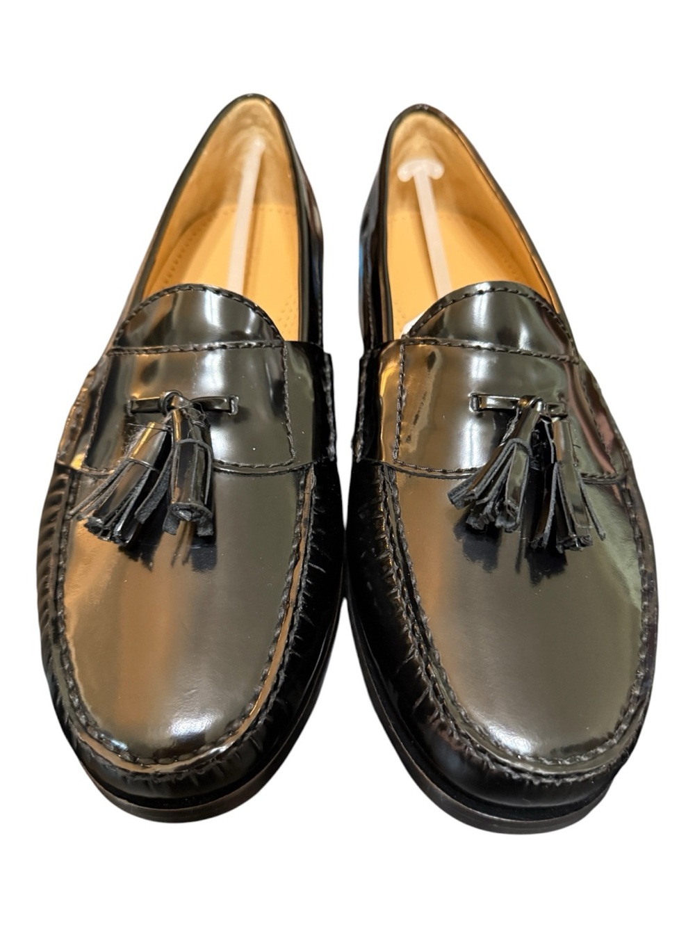 Cole Haan Pinch Tassel Loafers Black Men’s 9 D Patent Leather NIB